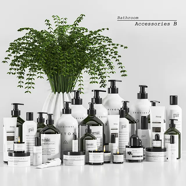 Bathroom Accessories B 3D Model