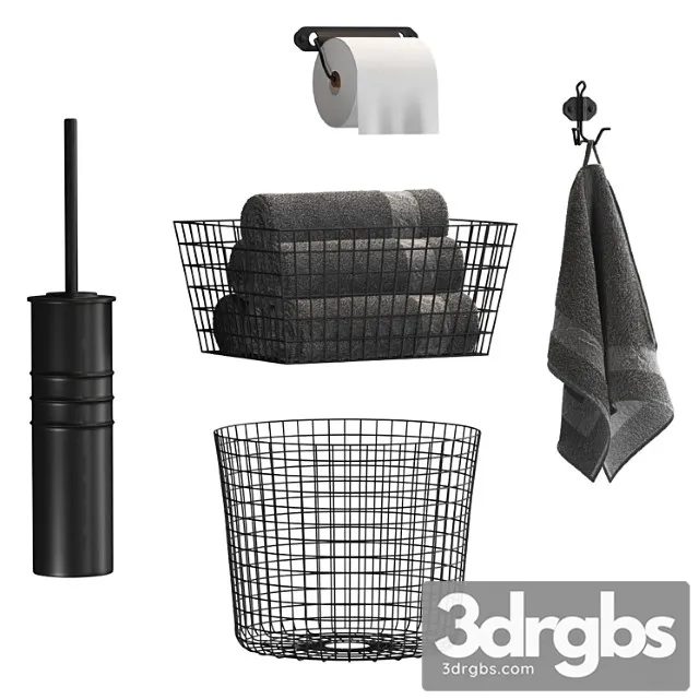 Bathroom Accessories B2 3D Model Download