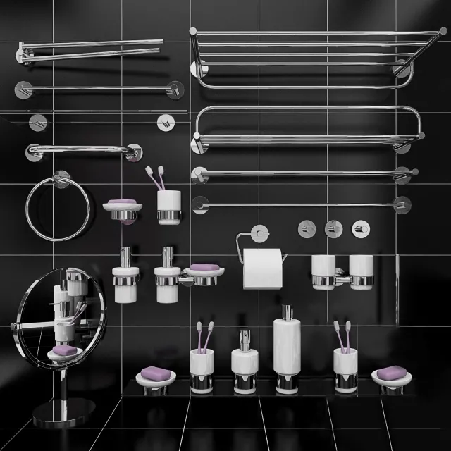 bathroom – Accessories bathing room 3D Model