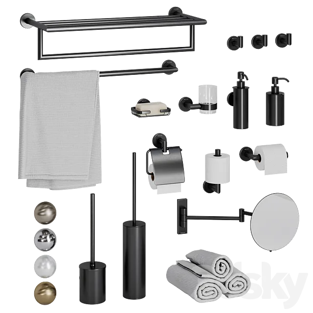 Bathroom accessories – Bruma Maris 3D Model