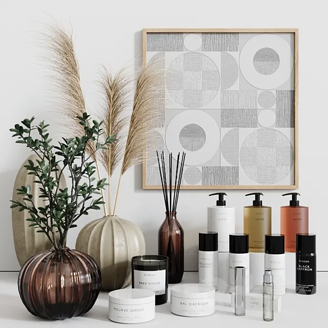 Bathroom Accessories Decor Set # 3 3D Model