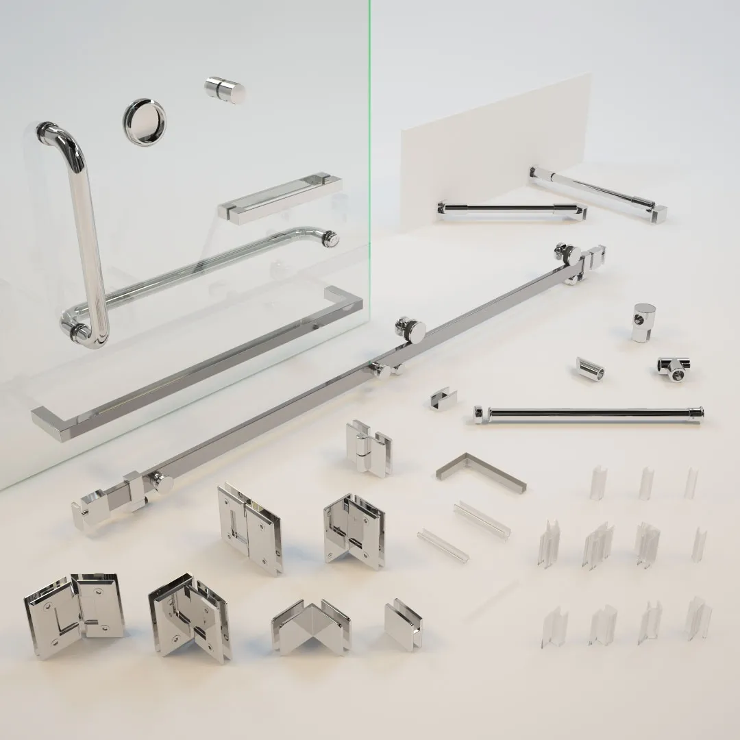 bathroom – Accessories for glass shower enclosures 3D Model