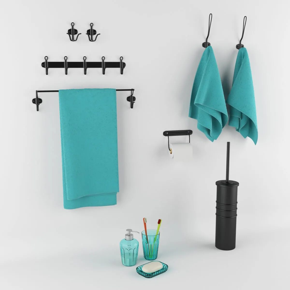 bathroom – Accessories for IKEA bathroom – SVARTSJÖN series 3D Model