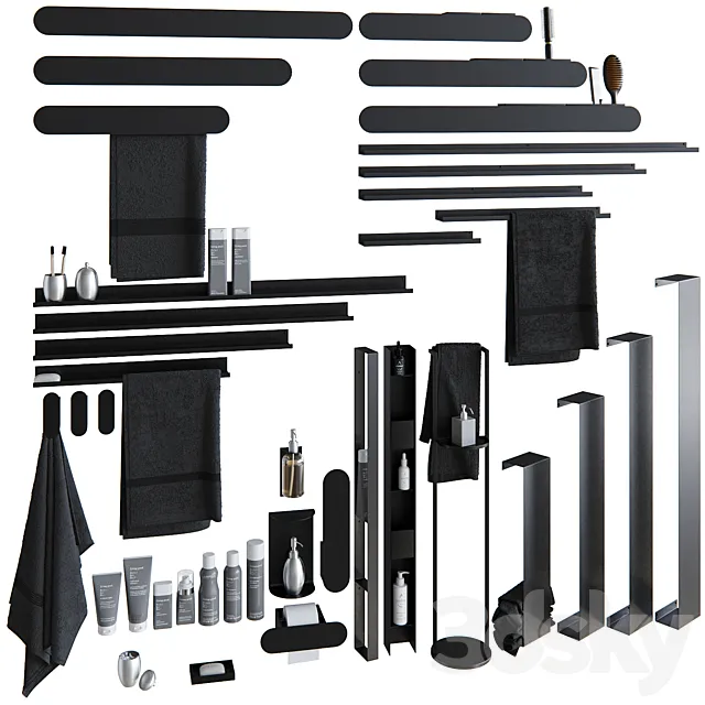 Bathroom accessories from MyOry 3D Model Bathroom accessories from MyOry 3D Model