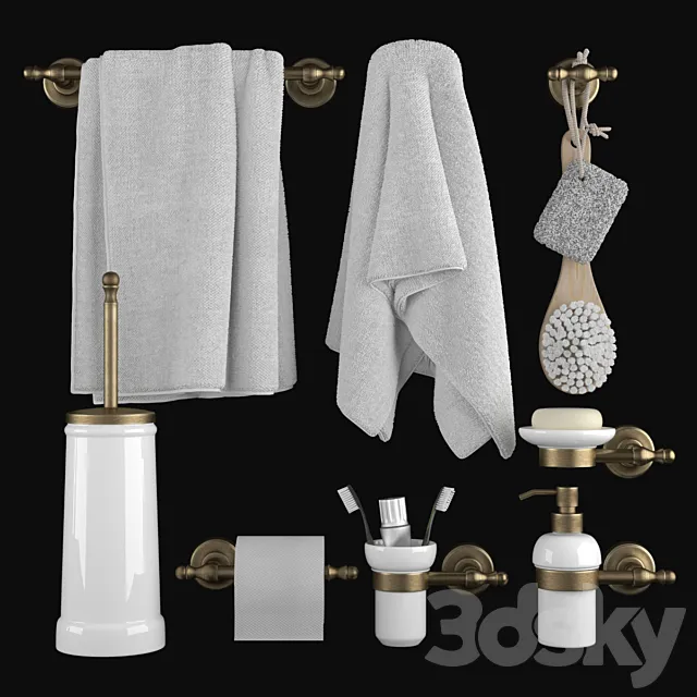 Bathroom accessories Migliore Mirella 3DModel Bathroom accessories Migliore Mirella 3DModel