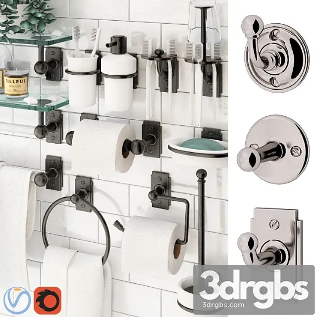 Bathroom Accessories Nanzakatik 3D Model Download