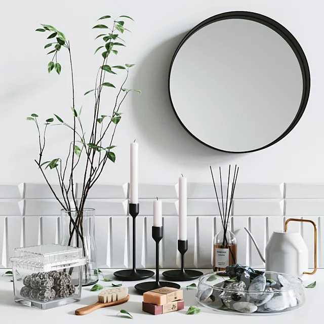 Bathroom Accessories Set #11 3D Model Bathroom Accessories Set #11 3D Model