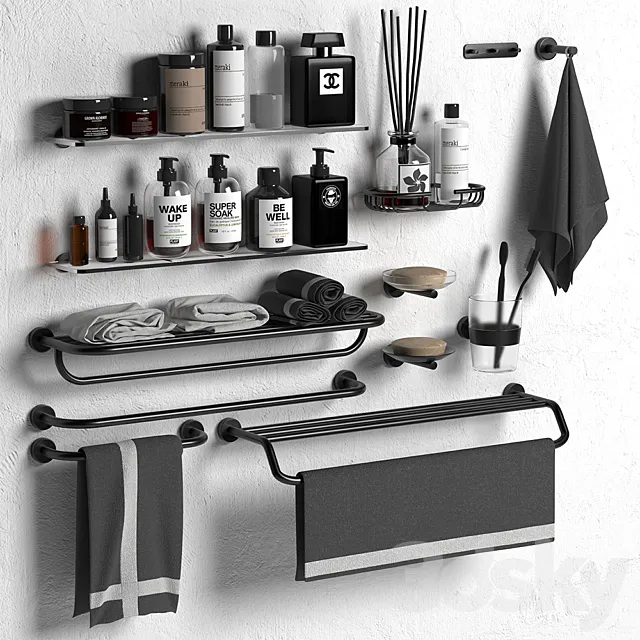 Bathroom accessories set INDA 3DModel