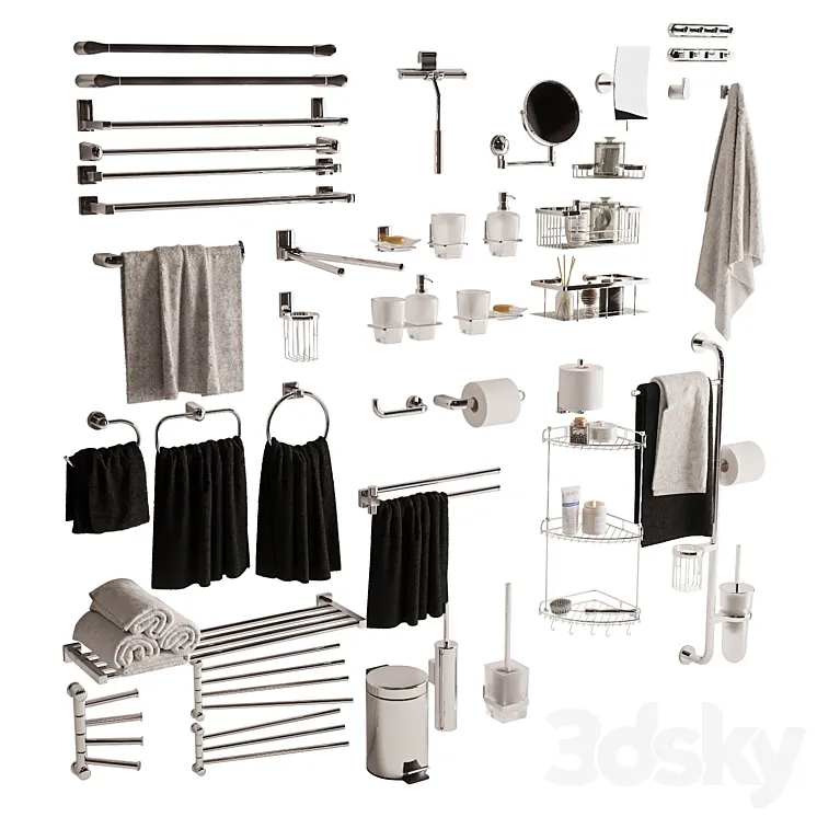 Bathroom accessories Wasserkraft 3D Model Free Download Bathroom accessories Wasserkraft 3D Model Free Download