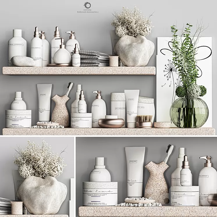 Bathroom Accessories with Plant C 3D Model Free Download Bathroom Accessories with Plant C 3D Model Free Download