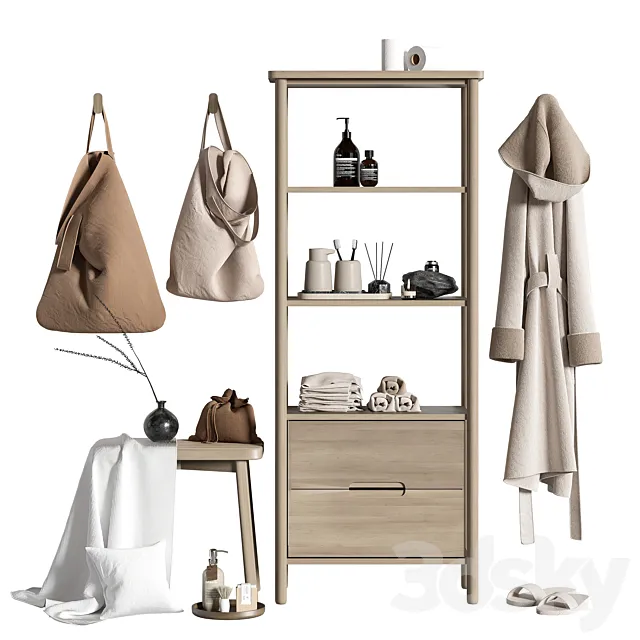 Bathroom accessories Z35 3D Model