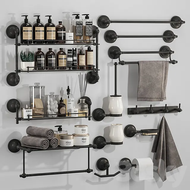 Bathroom accessories02 3DModel