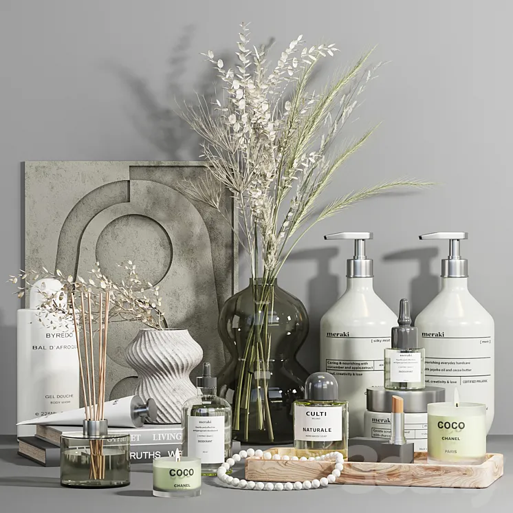 Bathroom accessories06 3D Model Free Download