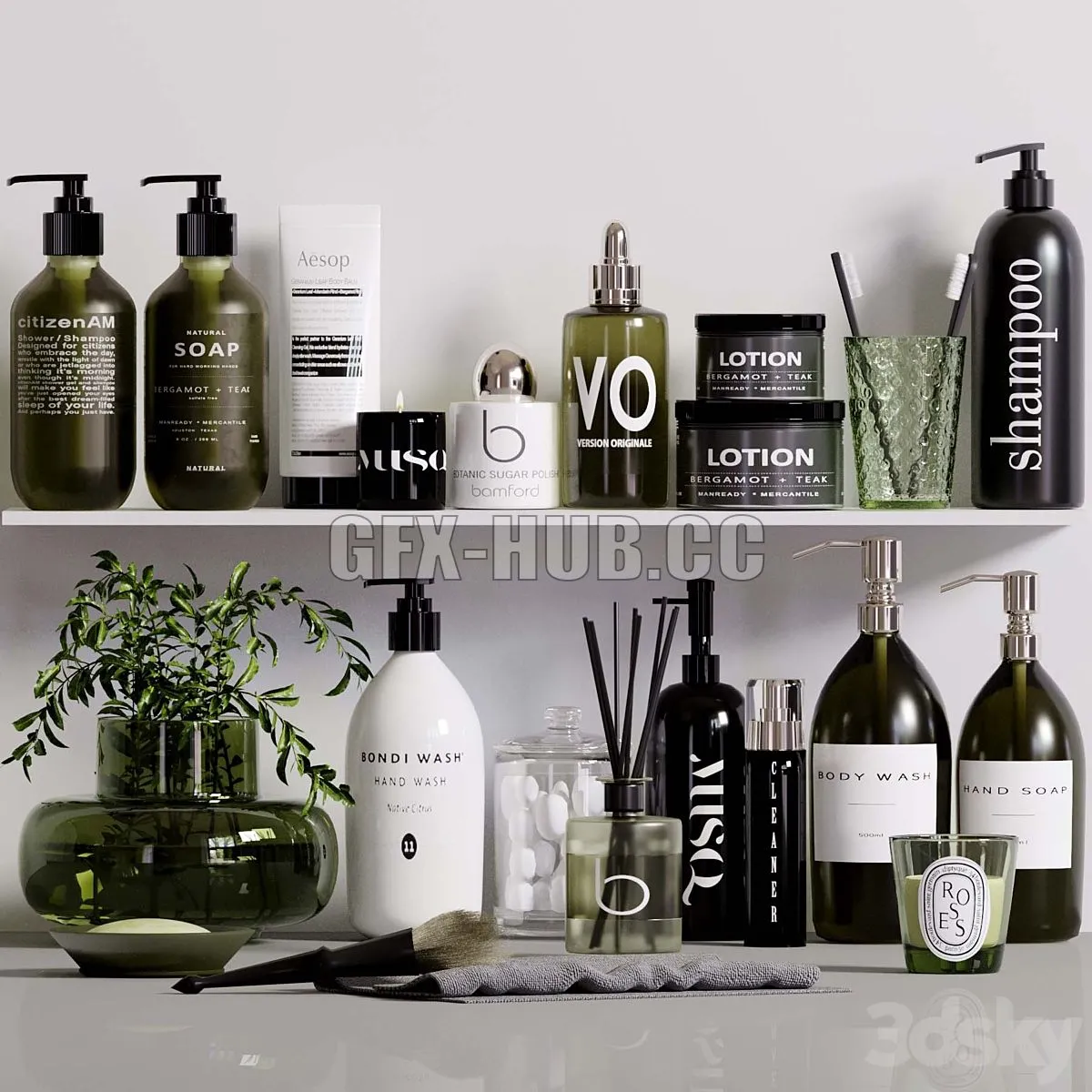 Bathroom accessories10 3D Model