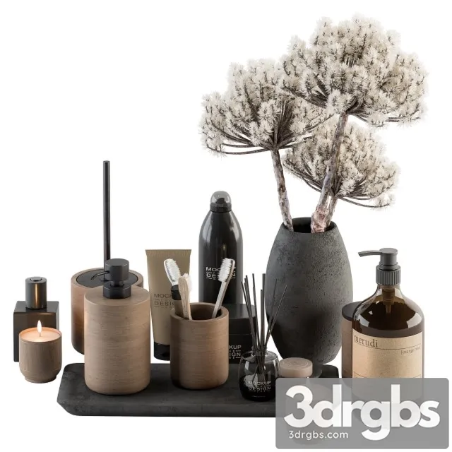 Bathroom Accessory Set 19 3D Model Download