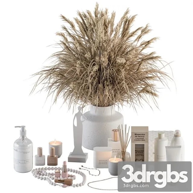 Bathroom accessory set with bouquet set Bathroom accessory set with bouquet set