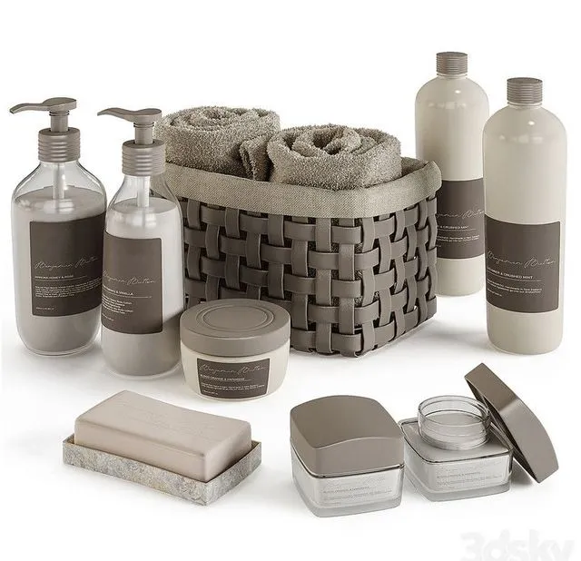 Bathroom Accessory Set_02 3D Model