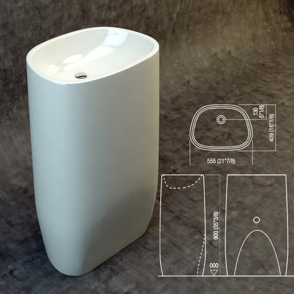 bathroom – Agape Pear C Patricia Urquiola 2007 3D Model bathroom – Agape Pear C Patricia Urquiola 2007 3D Model