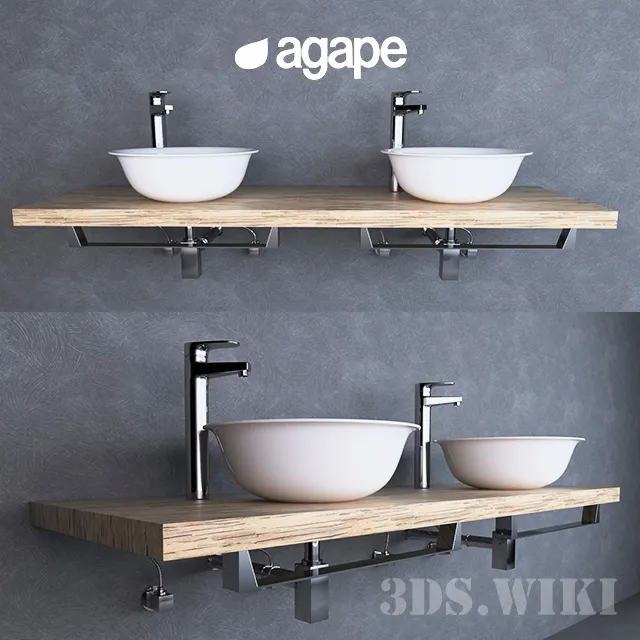 bathroom – Agape sinks 3D Model bathroom – Agape sinks 3D Model