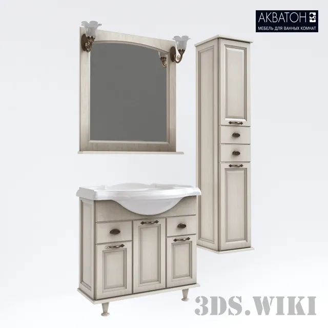 bathroom – Aquaton Gerona 85 3D Model bathroom – Aquaton Gerona 85 3D Model