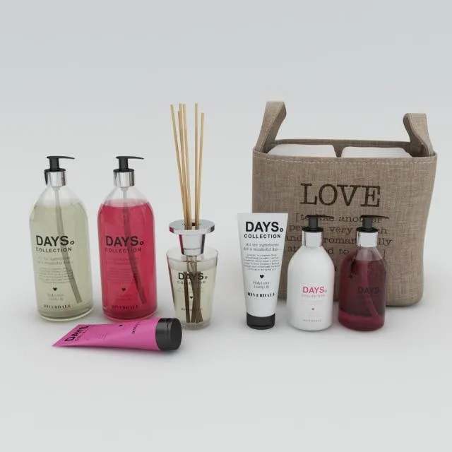 bathroom – Bath bottles 2011 3D Model