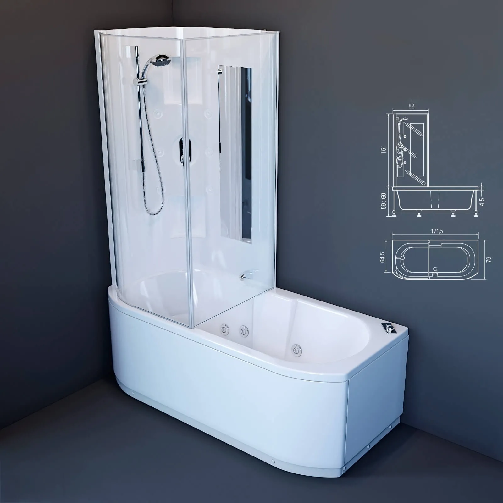 bathroom – Bath Hafro Duo Box 3D Model