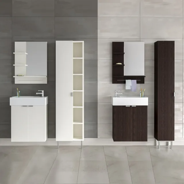 bathroom – Bath Liliogen furniture (two options) + mixer Ensen IKEA 3D Model