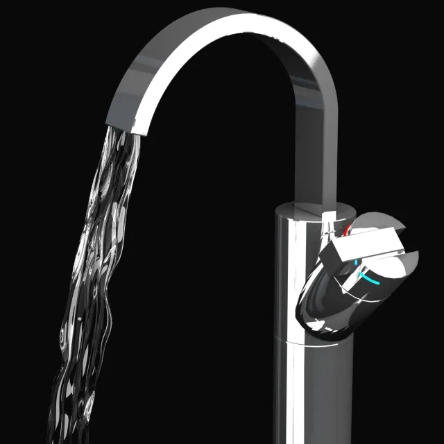 bathroom – Bath mixer floor standing Bristan 3D Model