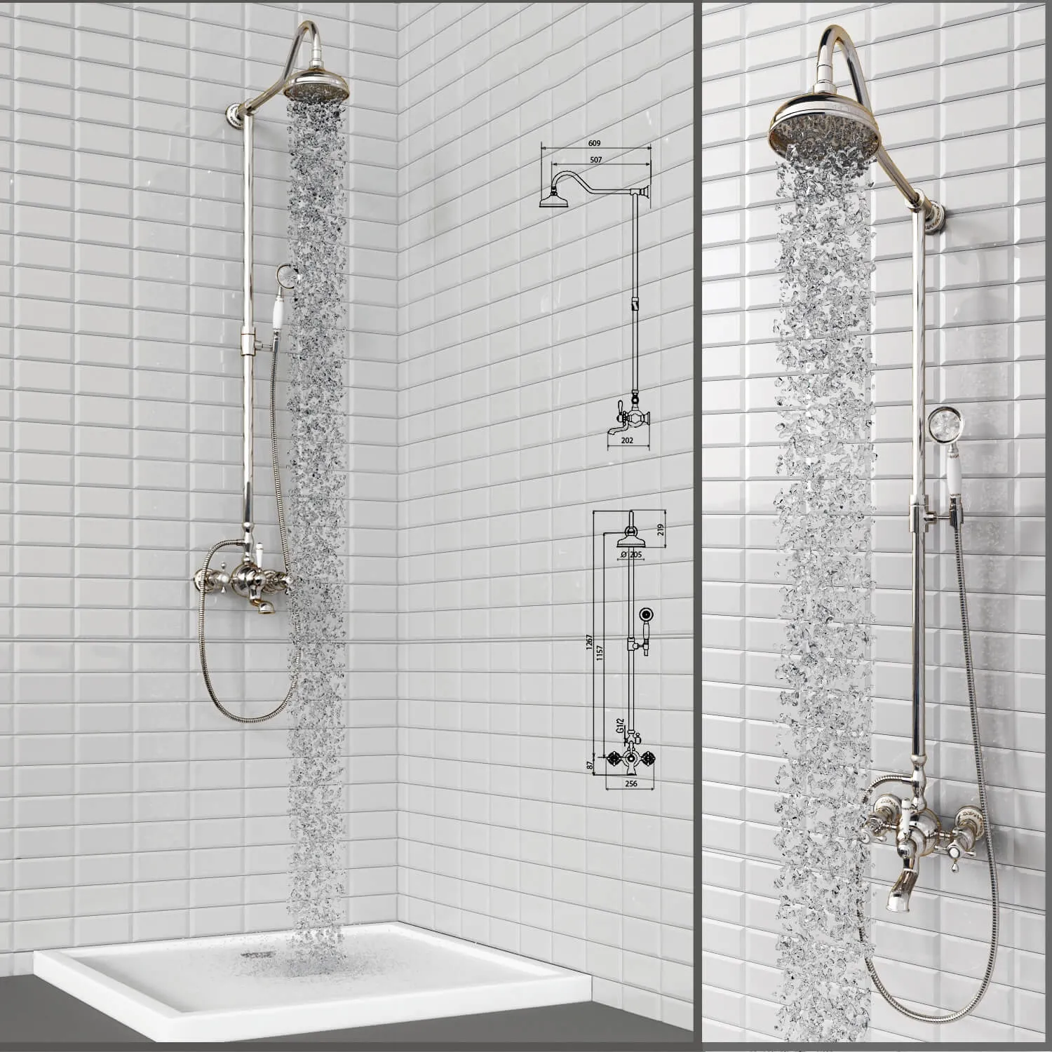 bathroom – Bath mixer Saine 8053055 3D Model