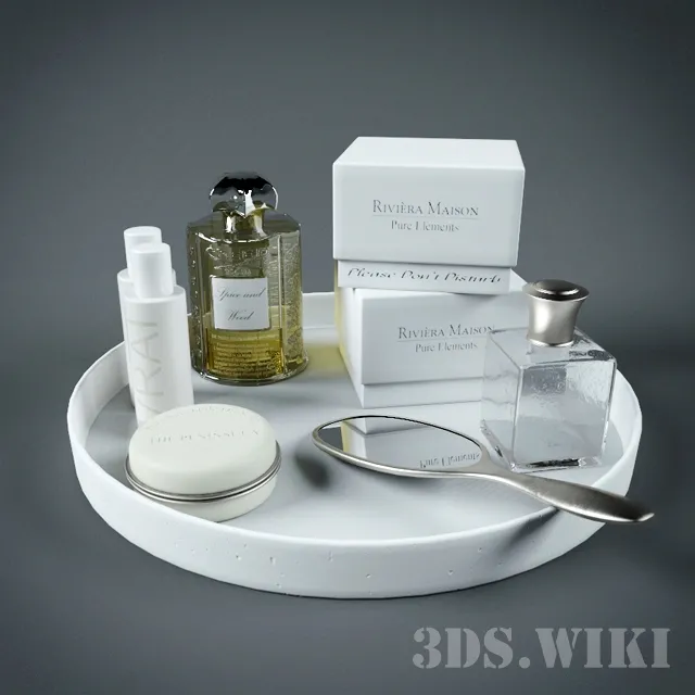 bathroom – Bathroom decorative set 3D Model