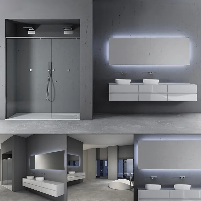 bathroom – Bathroom furniture set Panta Rel 5 3D Model