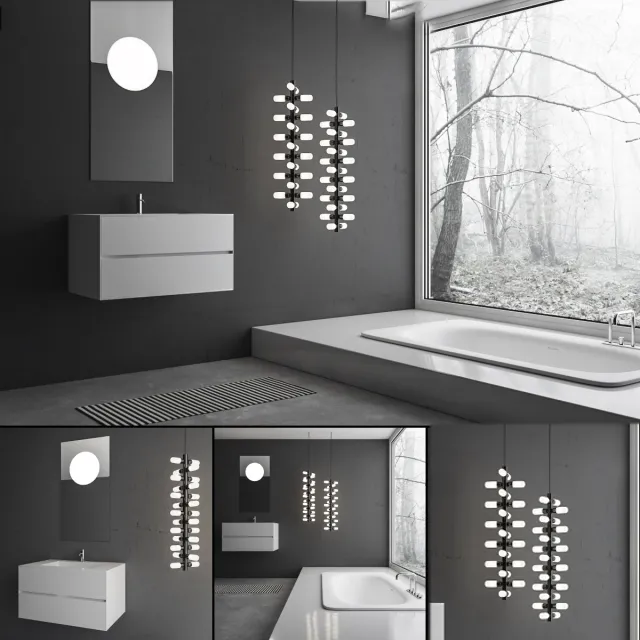 bathroom – Bathroom furniture set Piana 3D Model