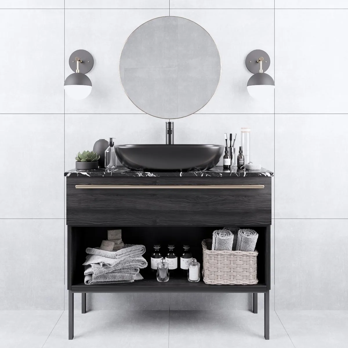 bathroom – Bathroom set 1 3D Model bathroom – Bathroom set 1 3D Model