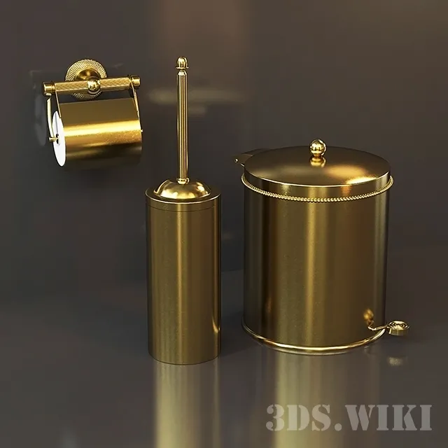 bathroom – Bathroom set Cristal et Bronze 3D Model