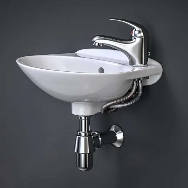 bathroom – Bathroom sink with faucet 3D Model bathroom – Bathroom sink with faucet 3D Model