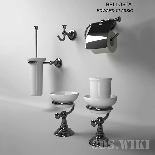 bathroom – Bellosta Edward bathroom accessories 3D Model