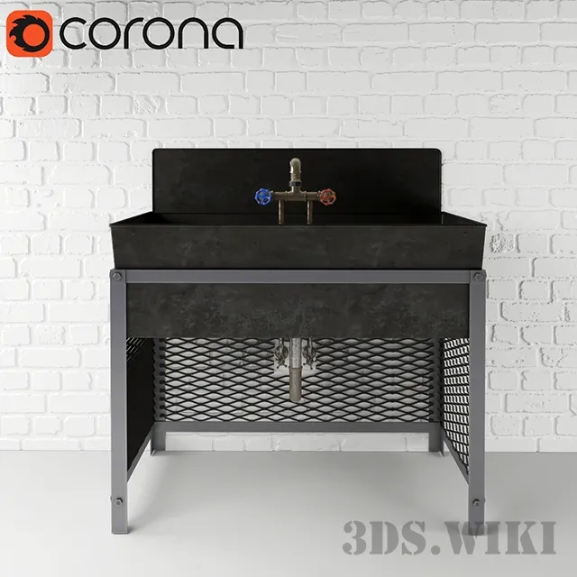 bathroom – Brazier washbasin 3D Model bathroom – Brazier washbasin 3D Model
