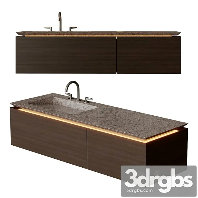 Bathroom Cabinet With Sink Evoline Totem 3D Model Download Bathroom Cabinet With Sink Evoline Totem 3D Model Download