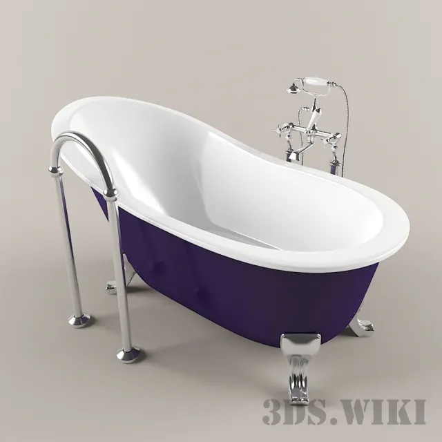 bathroom – Classic bath 3D Model bathroom – Classic bath 3D Model