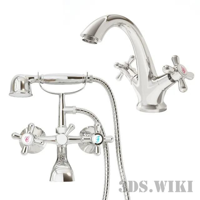 bathroom – Classic bathroom faucets 3D Model bathroom – Classic bathroom faucets 3D Model