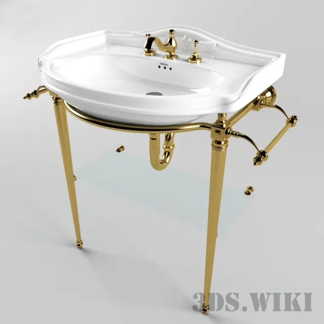 bathroom – Classic washbasin Imperial 3D Model bathroom – Classic washbasin Imperial 3D Model
