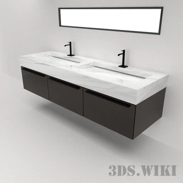bathroom – Combined sink 3D Model bathroom – Combined sink 3D Model