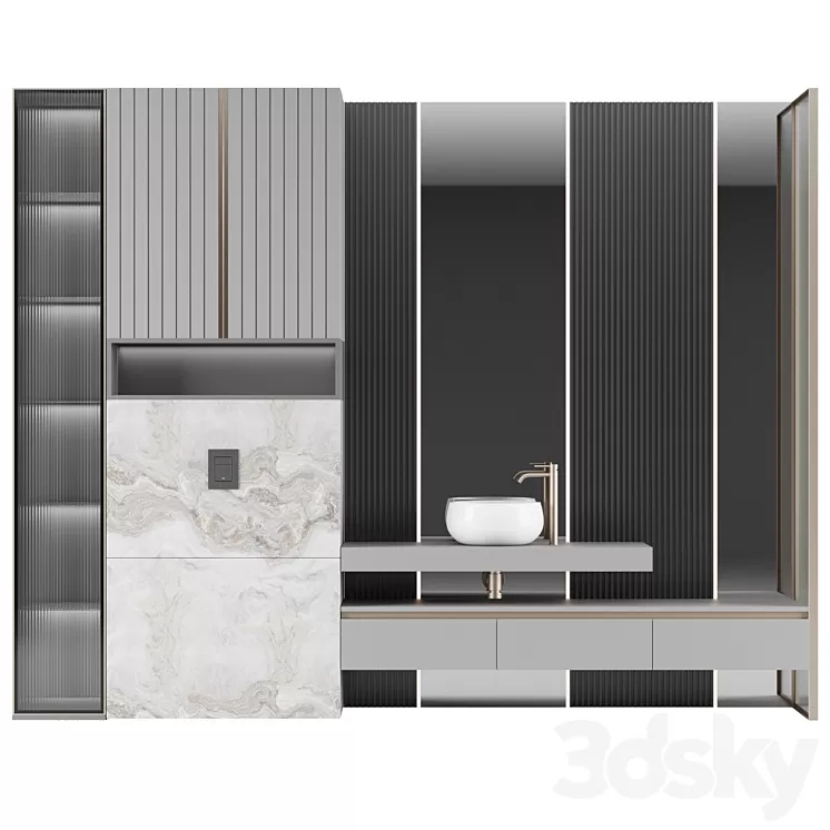 Bathroom console №17 3D Model Free Download