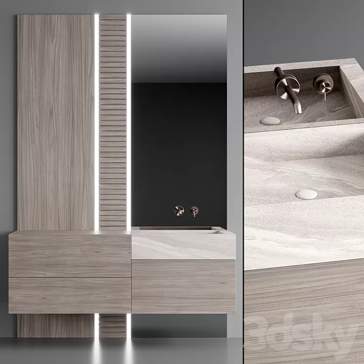 Bathroom console ?8 3D Model Bathroom console ?8 3D Model