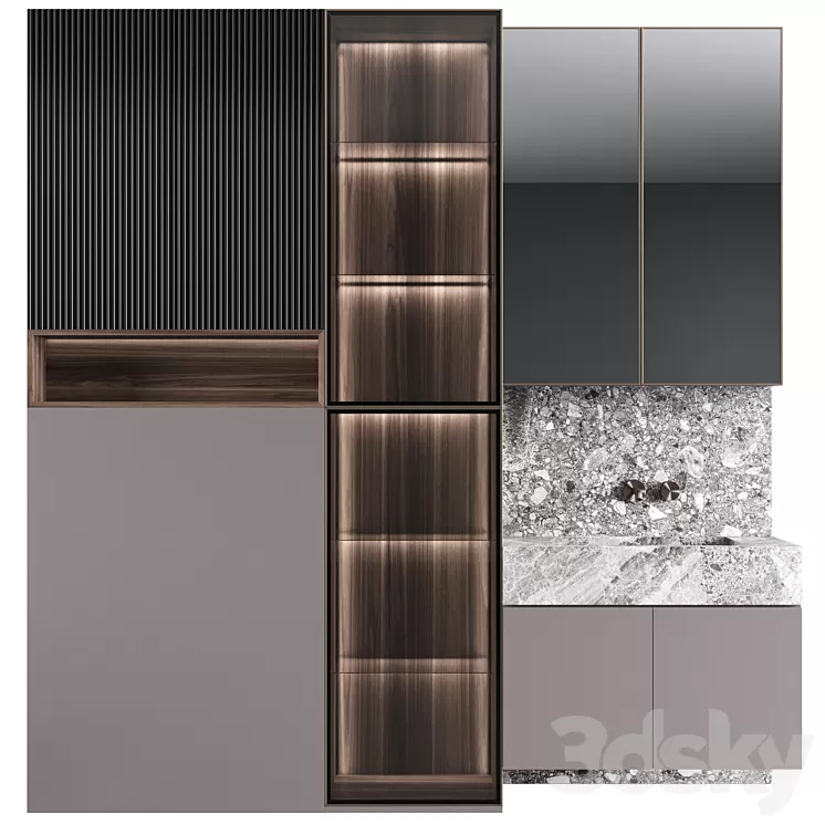 Bathroom console №9 3D Model Free Download