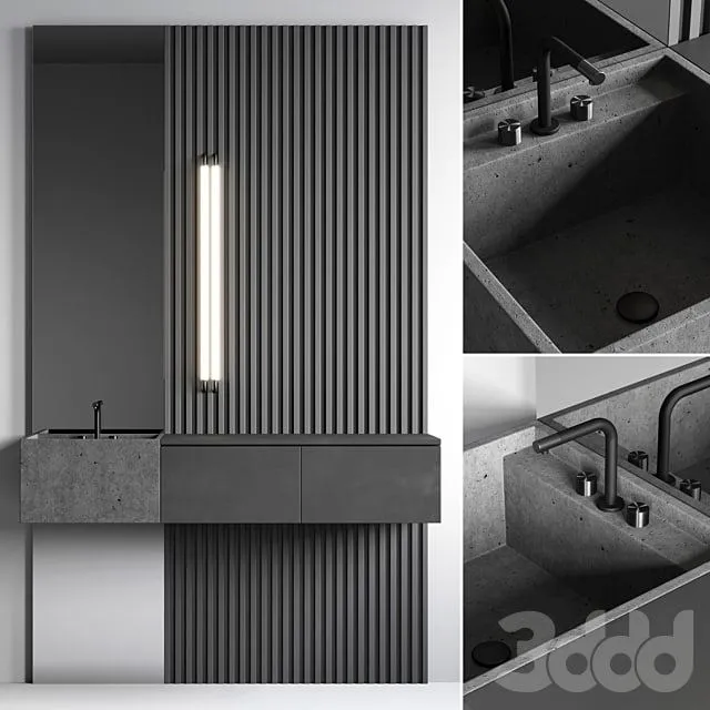 Bathroom console №4 3D Model Bathroom console №4 3D Model