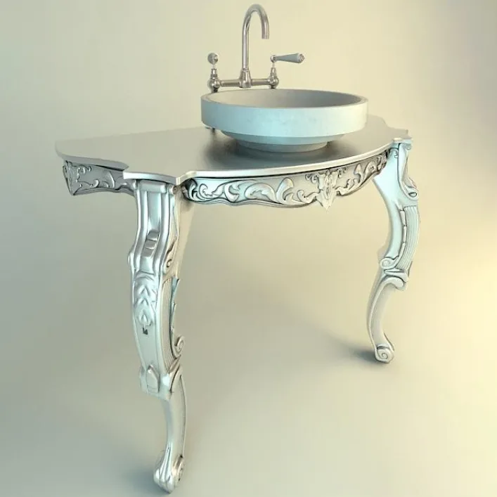 bathroom – Console Vanity 3D Model bathroom – Console Vanity 3D Model