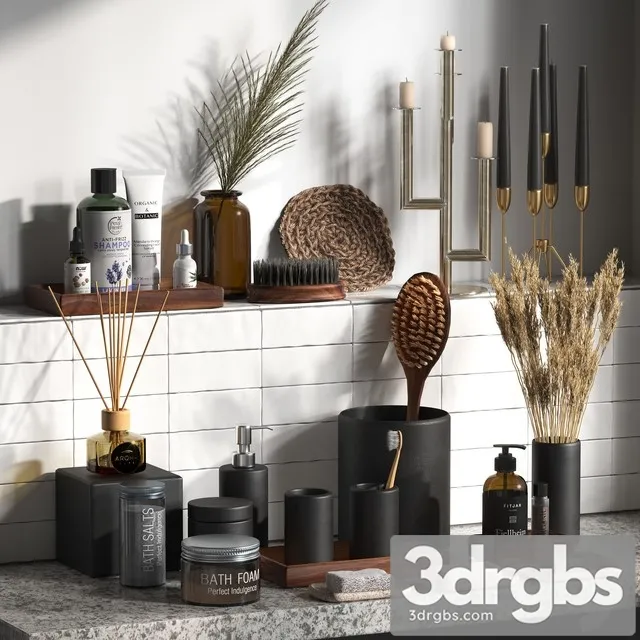 Bathroom Decor 001 3D Model Download