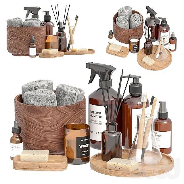 Bathroom decor 002 3D Model Bathroom decor 002 3D Model