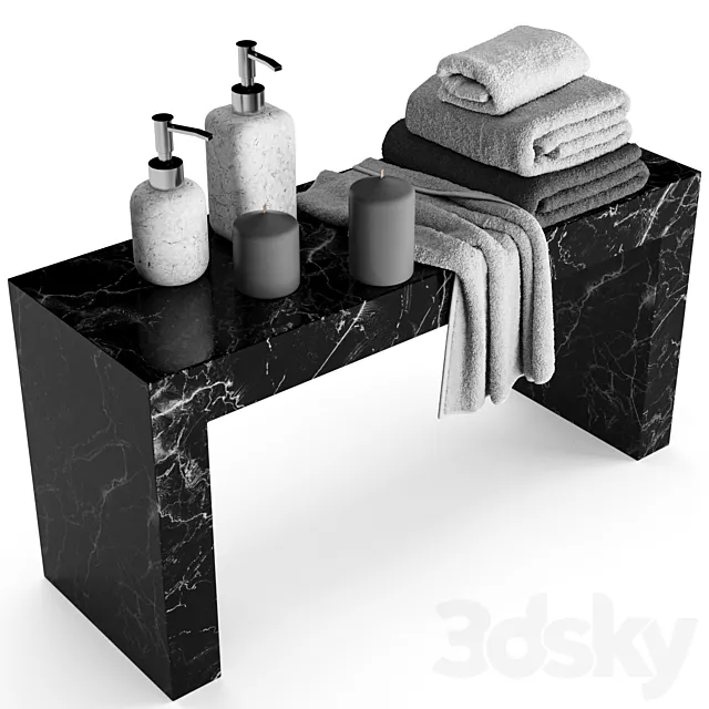 Bathroom decor 3D Model Bathroom decor 3D Model